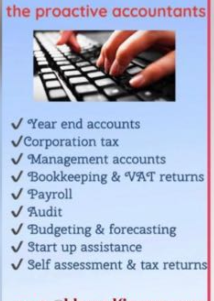 Accountancy | Tax Returns | Bookkeeping & VAT | Payroll | Budgets & Forecasts | Other Management Rep